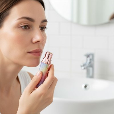 Épilateur visage pour enlever les poils du menton en douceur