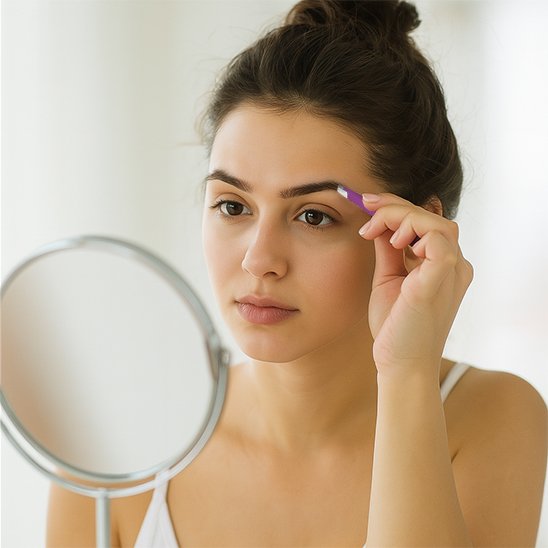 Pince à épiler utilisation dans la  routine de beaute