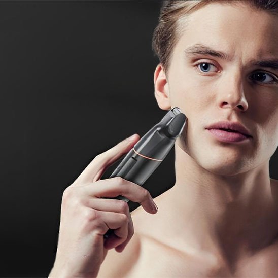 Tondeuse barbe utilisation visage homme 