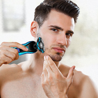 utilisation du rasoir electrique homme sur le visage